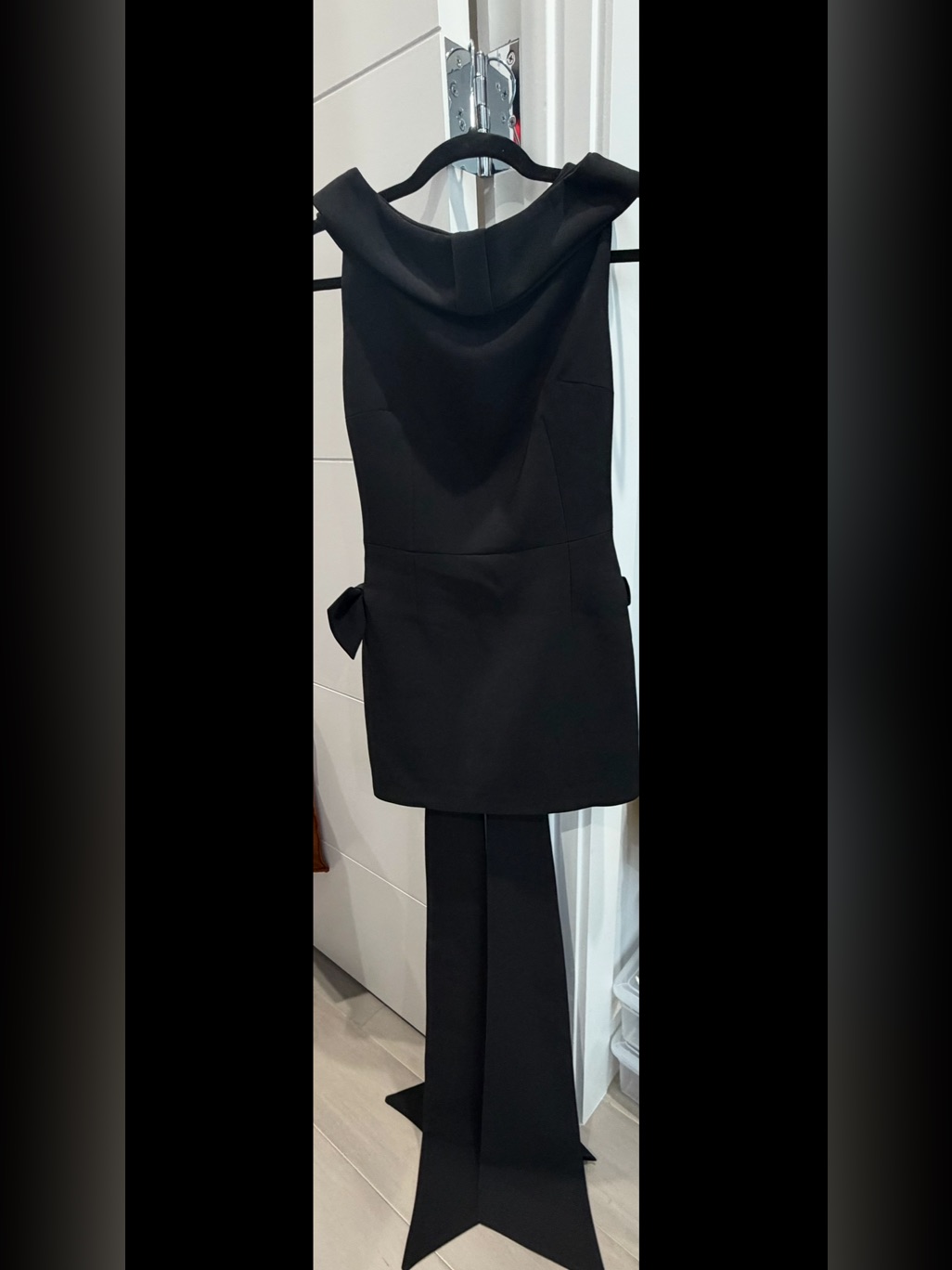 The New Arrivals Ilkyaz Ozel Daphne Crepe Cocktail Dress -Black- Nwt — image 2 of 8